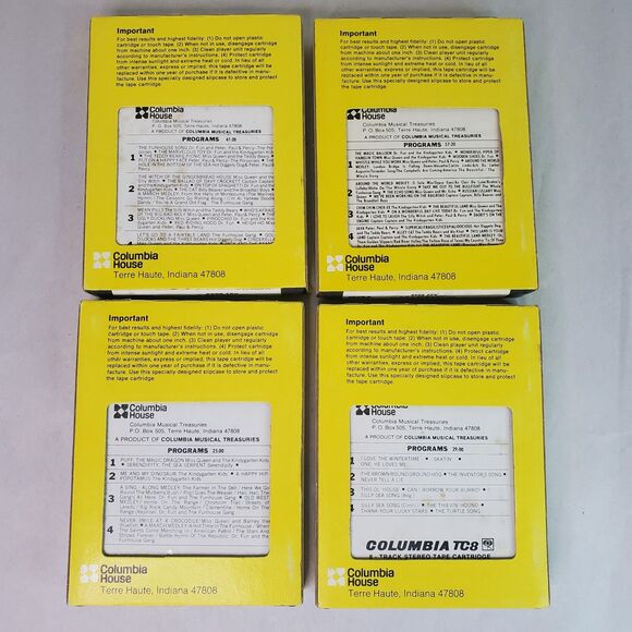 Dr Funs Funhouse Vol 1-6 : 8-Track Stereo Cartridge Tapes 1976 (Lot of 4) UNTEST - Picture 2 of 14